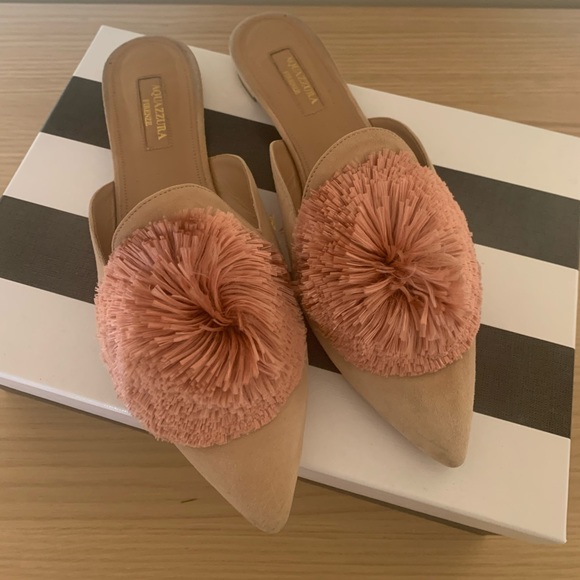 Aquazzara Pompom slides - Picture 1 of 2